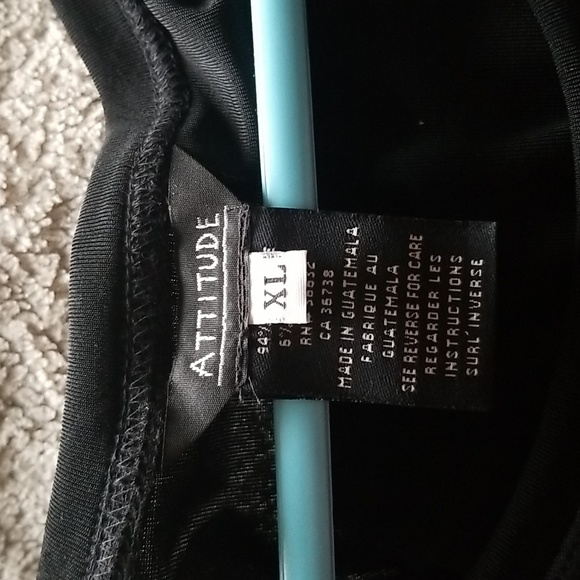 Ladies Black Attitude top size XL - Picture 2 of 2